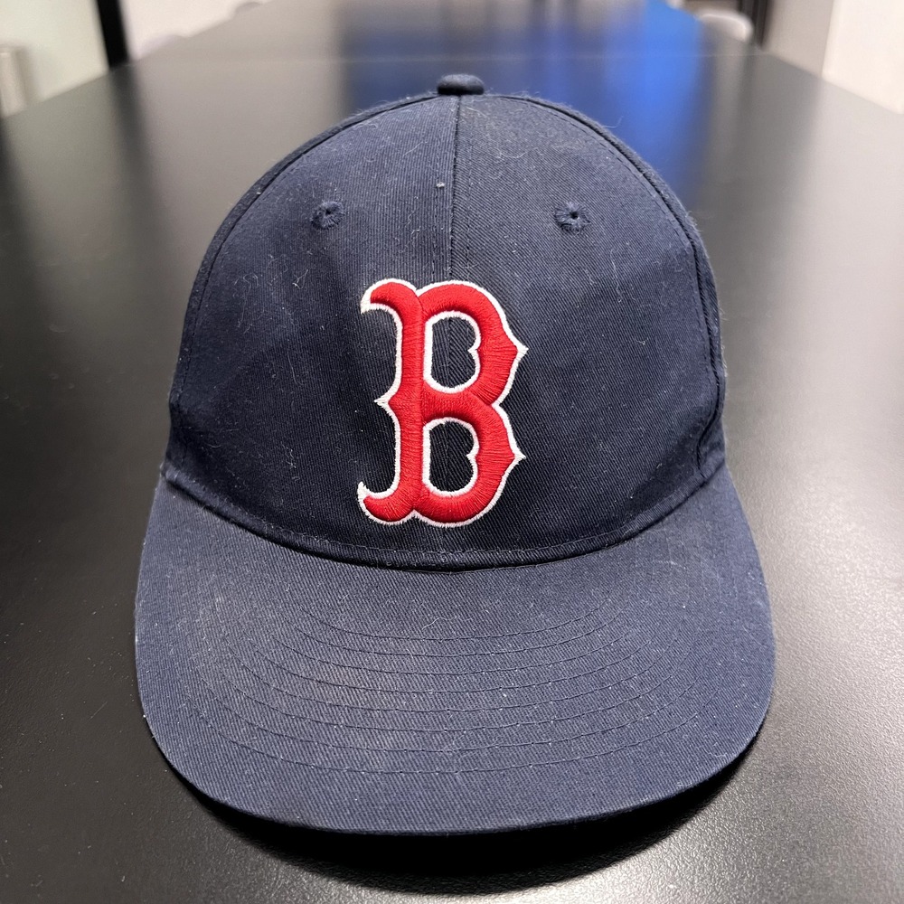 Boston RED‎ SOX Hat Cap Youth Strap Back Navy Blue Baseball Embroidered